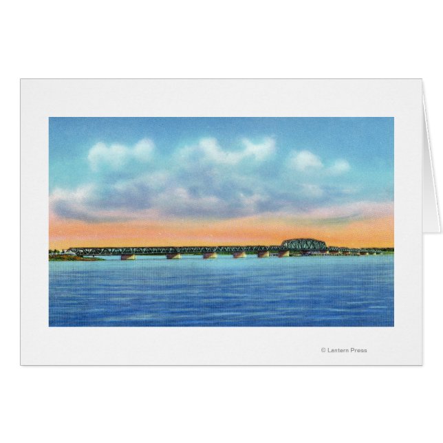 Vista a lagos lejanos del nuevo puente (Anverso (Horizontal))