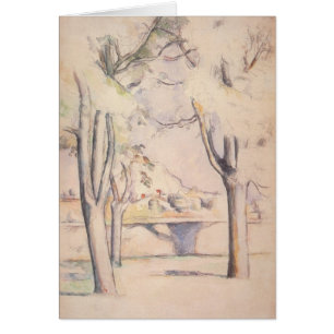 Vista a través de los árboles por Paul Cezanne, Ar