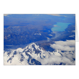 Vista aérea de Aoraki/Monte Cook en Nueva Zelanda