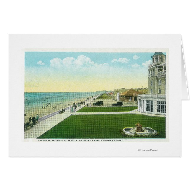 Vista aérea de BoardwalkSeaside, OR (Anverso (Horizontal))