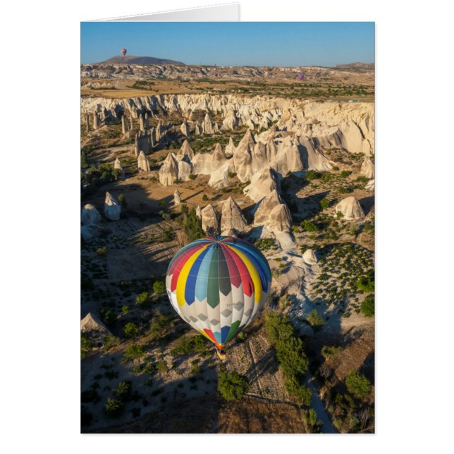 Vista aérea de globos aerostáticos, Capadocia (Frente)