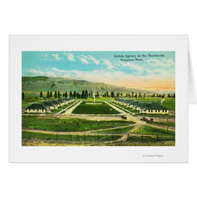 Vista aérea de la Agencia India (Anverso (Horizontal))