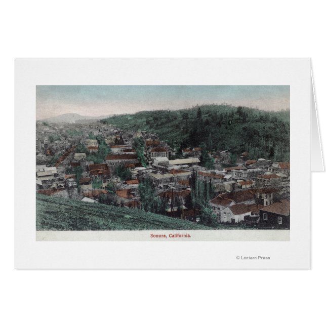 Vista aérea de la ciudad # 2Sonora, CA (Anverso (Horizontal))