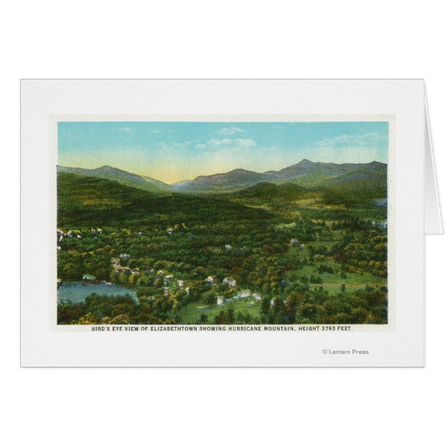 Vista aérea de la ciudad con la montaña huracán (Anverso (Horizontal))