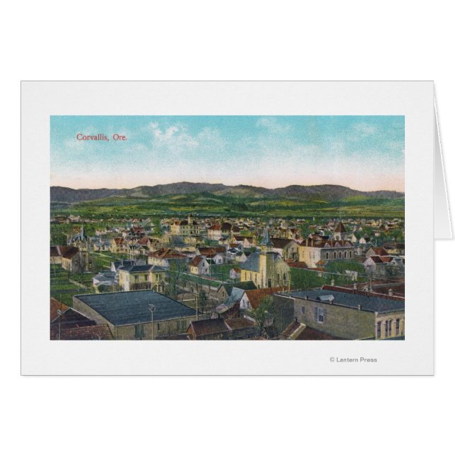 Vista aérea de la ciudad de Corvallis, OR (Anverso (Horizontal))