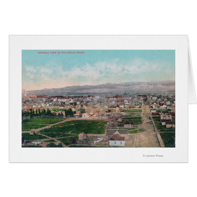 Vista aérea de la ciudad de Pocatello, ID (Anverso (Horizontal))