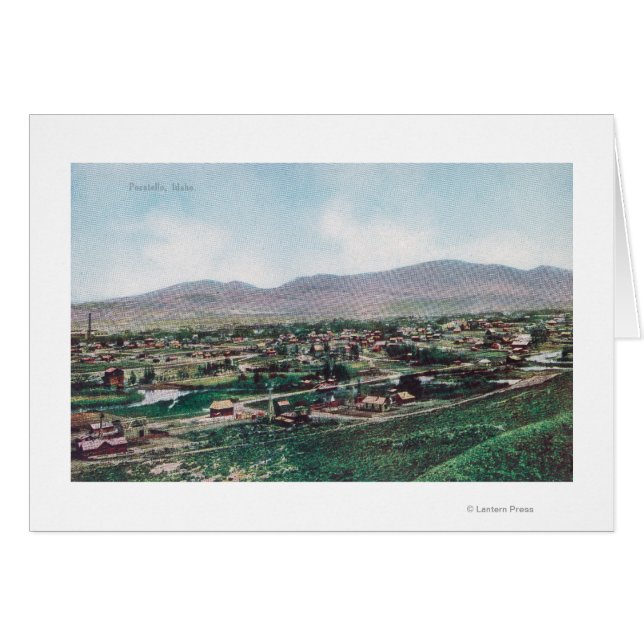 Vista aérea de la ciudad desde las colinas (Anverso (Horizontal))