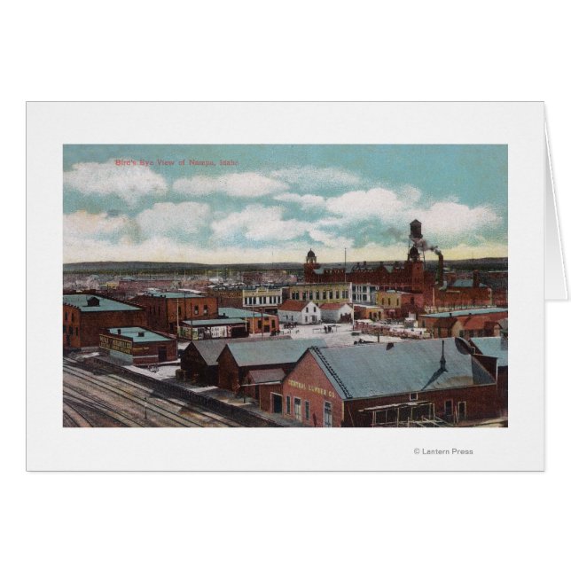 Vista aérea de la ciudad, Tren TracksNampa, ID (Anverso (Horizontal))