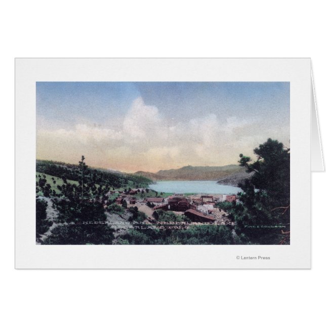 Vista aérea de la ciudad y del lago Nederland (Anverso (Horizontal))