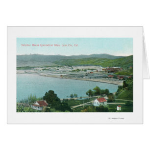 Vista aérea de la mina de plata rápida de los banc