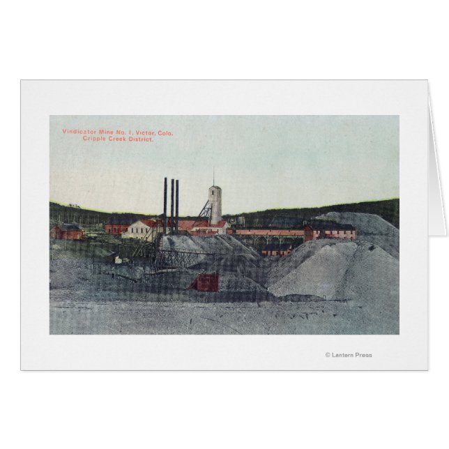 Vista aérea de la mina Vindicador Nº 1Victor, CO (Anverso (Horizontal))