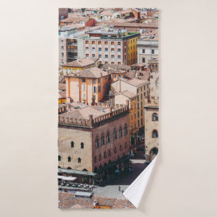 Vista aérea de la Piazza Maggiore y San Petr