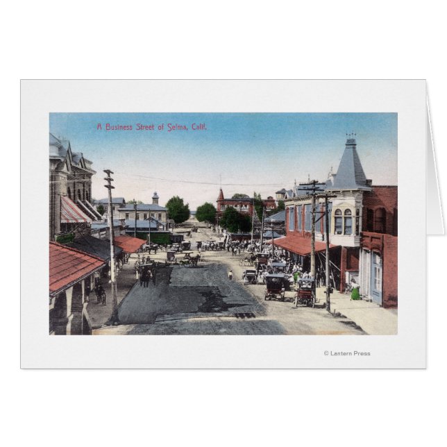 Vista aérea de la sección de negociosSelma, CA (Anverso (Horizontal))