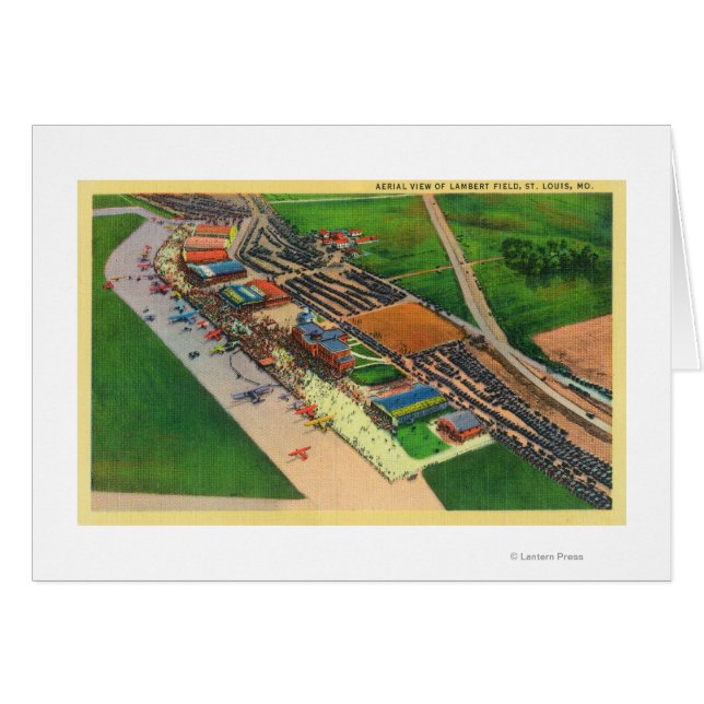Vista aérea de Lambert Air FieldSt. Louis, MO (Anverso (Horizontal))
