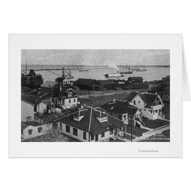 Vista aérea de las residencias y el frente fluvial (Anverso (Horizontal))