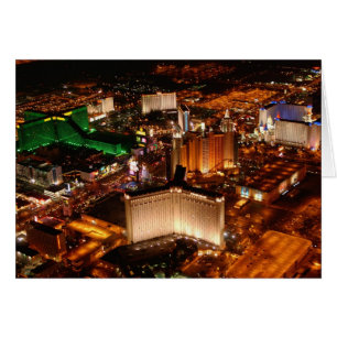 Vista aérea de Las Vegas desde un blimp