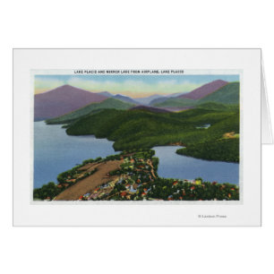 Vista aérea de los lagos Ácido y Espejo