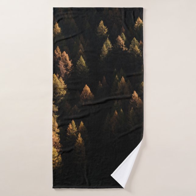 Vista aérea de los pinos (Toalla de baño)