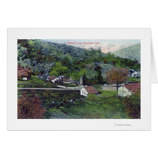 Vista aérea de McCray'sCloverdale, California (Anverso (Horizontal))