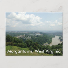 Vista aérea de Morgantown WV, postales del río Mon