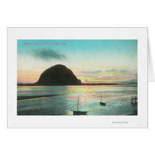 Vista aérea de Morrow Rock y la bahía