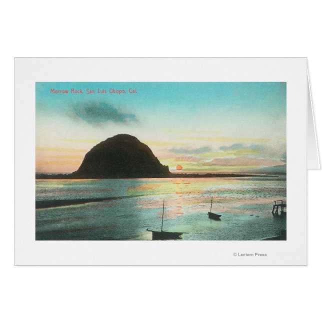 Vista aérea de Morrow Rock y la bahía (Anverso (Horizontal))