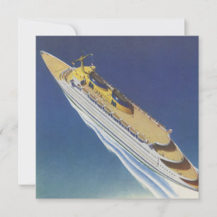 Vista aérea de un barco de crucero vintage en el o