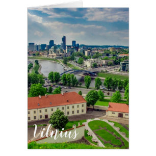 Vista aérea de Vilna, Lituania