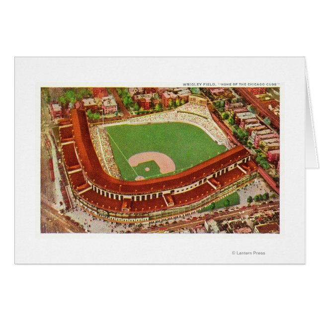 Vista aérea de Wrigley FieldChicago, IL (Anverso (Horizontal))