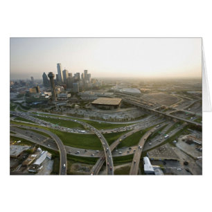 Vista aérea del centro de Dallas, Texas