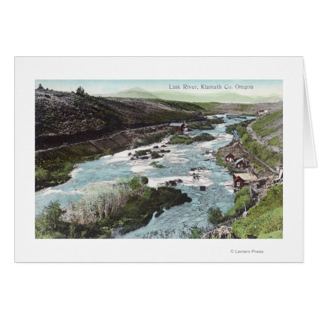 Vista aérea del condado de Link RiverKlamath, OR (Anverso (Horizontal))