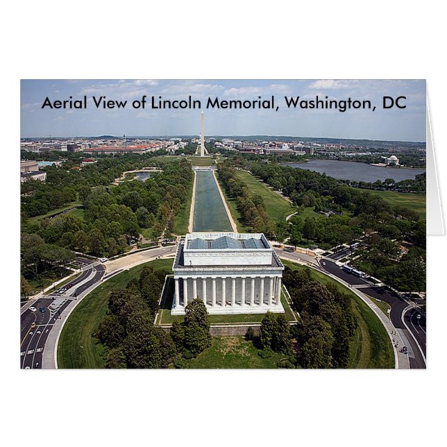 Vista aérea del monumento Lincoln, Washington, D (Anverso (Horizontal))