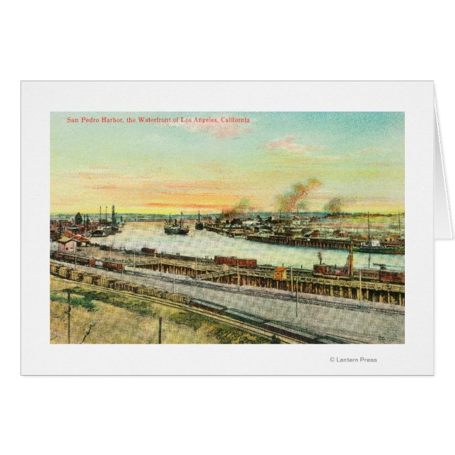 Vista aérea del puerto de San Pedro (Anverso (Horizontal))