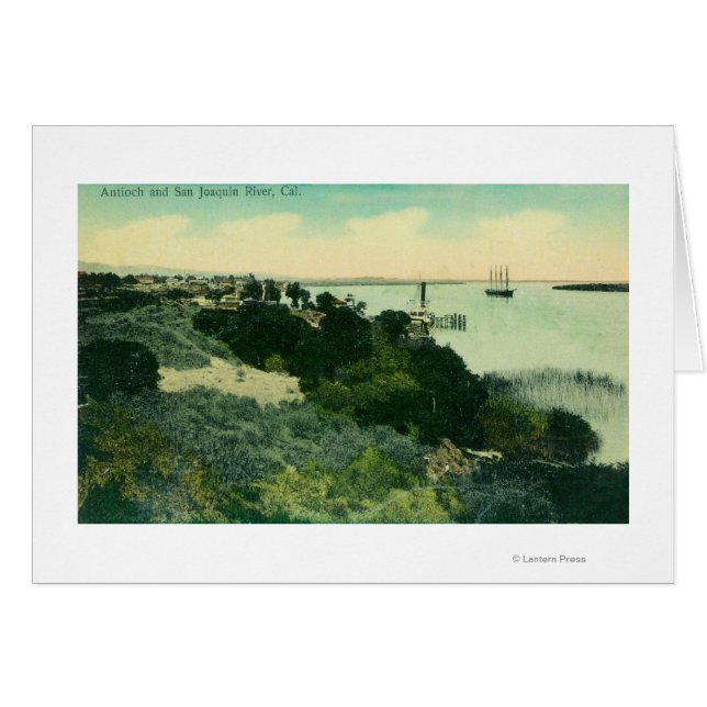 Vista aérea del río Antioquía y San Joaquín (Anverso (Horizontal))