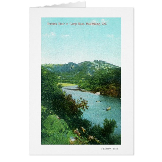 Vista aérea del río ruso en el campamento de Rosa (Frente)