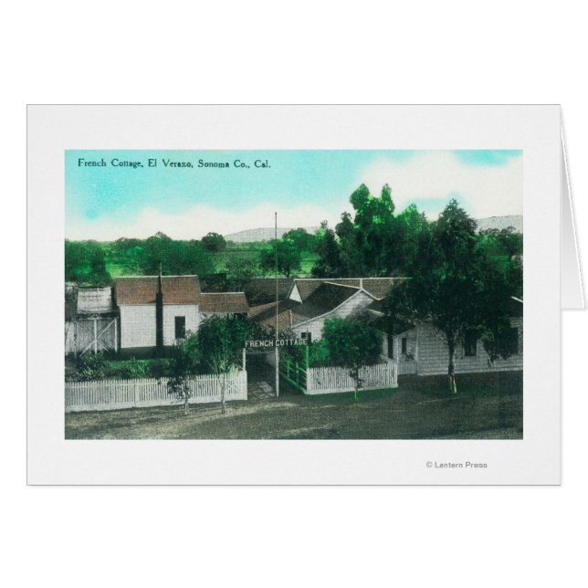 Vista aérea exterior de la cabaña francesa (Anverso (Horizontal))