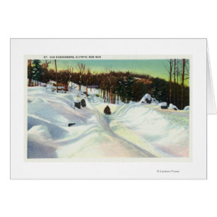 Vista aérea olímpica de Bobled en el monte Van Hoe