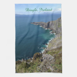 Vista al mar del irlandés de la toalla de cocina