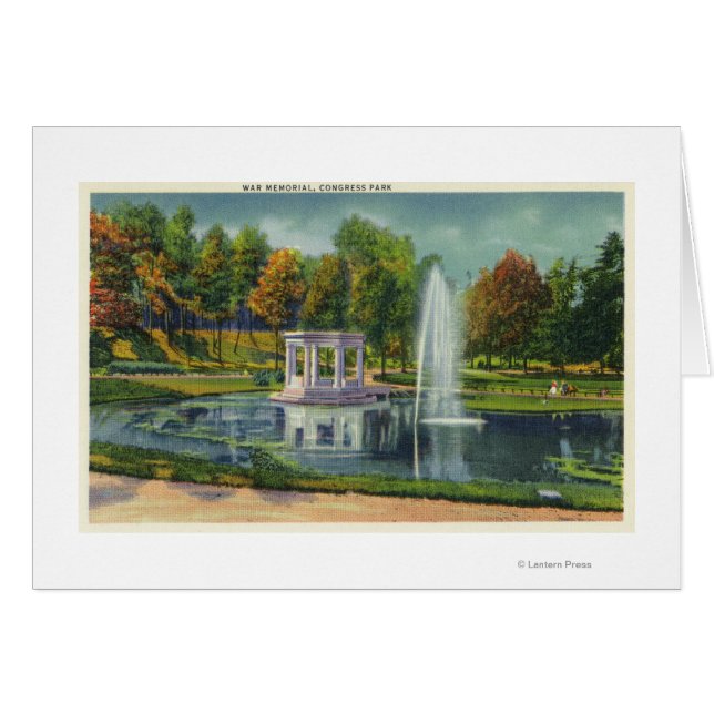 Vista conmemorativa de la guerra en el Parque del  (Anverso (Horizontal))