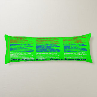 Vista de almohada de cuerpo de plantilla sobre el