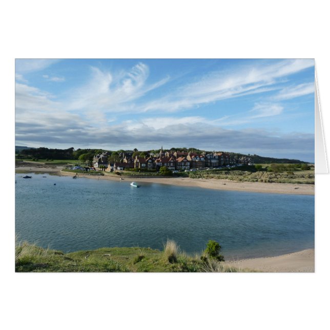 "Vista de Alnmouth from Hill" (Anverso (Horizontal))
