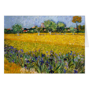 Vista de Arles con la pintura de Vincent van Gogh