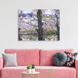 Vista de Arles de Van Gogh Huertos en Flor Arte