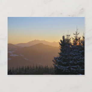 Vista de Beskid Sądecki para la tarjeta postal Tat