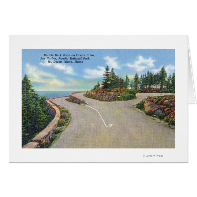 Vista de carretera de doble cubierta de Ocean Driv (Anverso (Horizontal))