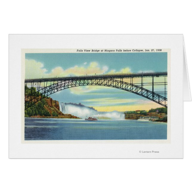 Vista de Cataratas Ver el puente antes de colapsar (Anverso (Horizontal))