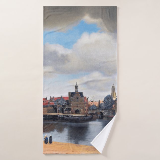 Vista de Delft, Johannes Vermeer, 1659-1660 (Toalla de baño)