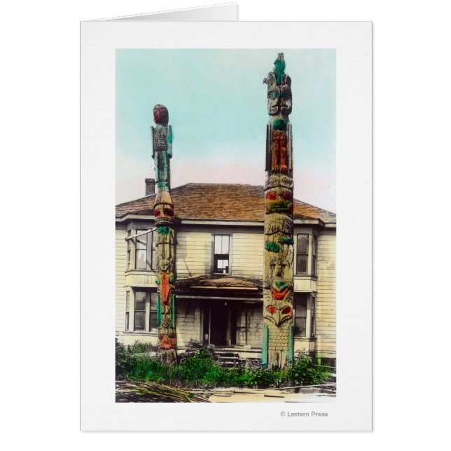 Vista de dos TotempolesWrangell, AK (Frente)