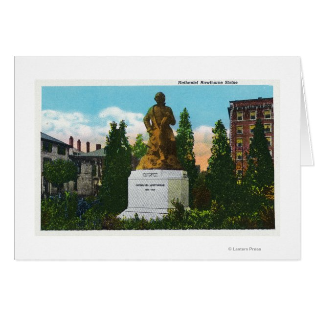 Vista de estatua de Nathaniel Hawthorne (Anverso (Horizontal))