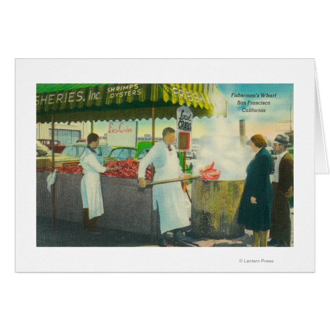 Vista de Fisherman's Wharf, Crabs (Anverso (Horizontal))